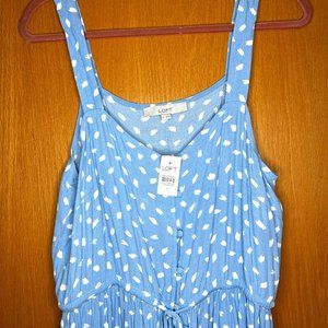 Brand New, Never Worn! Blue Sleeveless Midi Dress